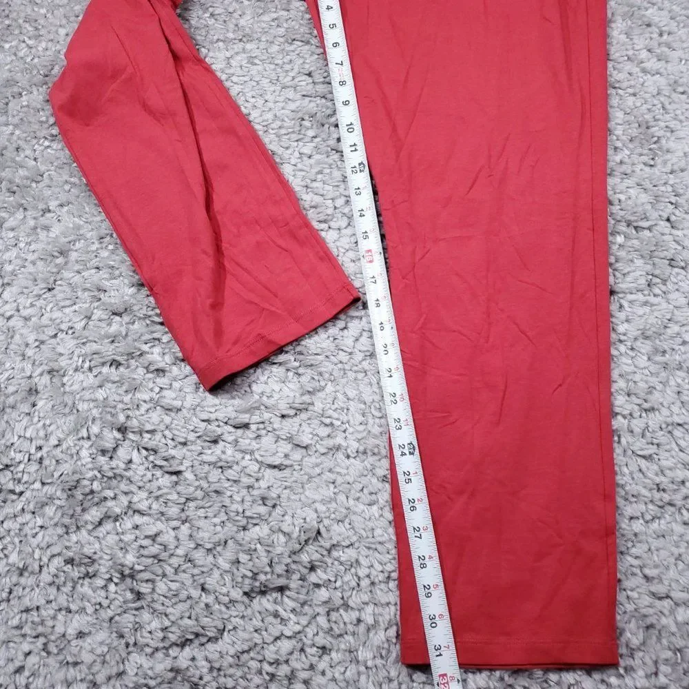 Rhone Element Lounge Pants Red Men's Size XL Organic Pima Cotton Pockets